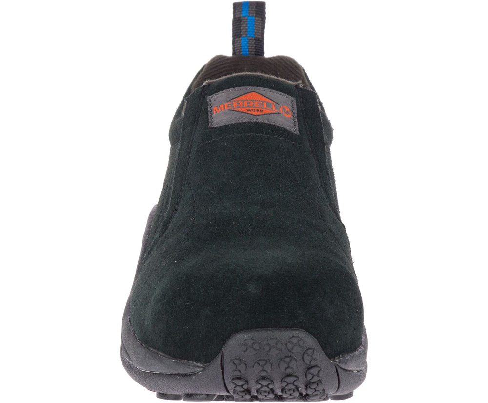 Merrell Slip Ons Black - Jungle Moc Alloy Toe Wide Width - Mens 47CERXKGD